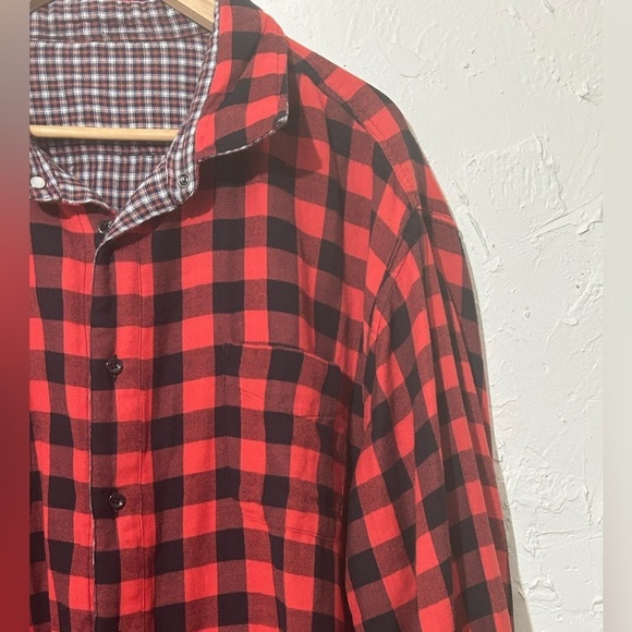 Cremieux Classic Fit Buffalo Plaid Reversible Long Sleeve Woven Shirt Sz 2XB - Picture 12 of 16